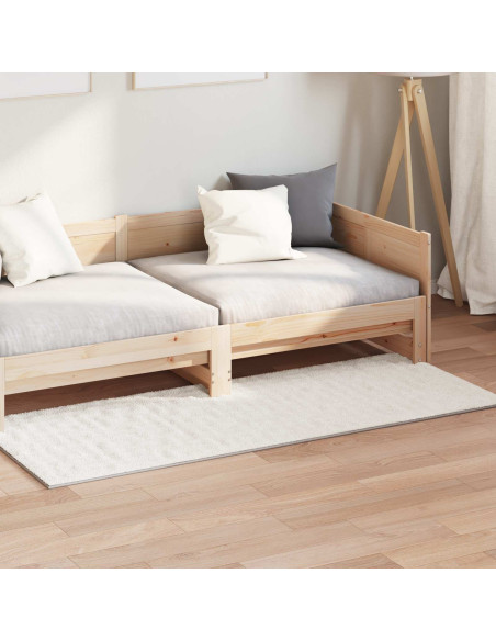 Tappeti per area HUARTE Crema 200 x 80 cm Poliestere