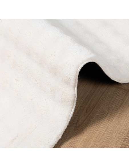 Tappeti per area Quadrato HUARTE Crema 120 x 120 cm Poliestere