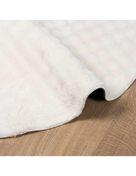 Tappeti per area Rotondo HUARTE Crema Ø 120 CM Poliestere