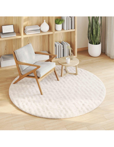 Tappeti per area Rotondo HUARTE Crema Ø 160 CM Poliestere