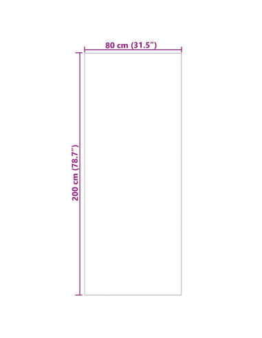 Tappeti per area HUARTE Beige 200 x 80 cm Poliestere