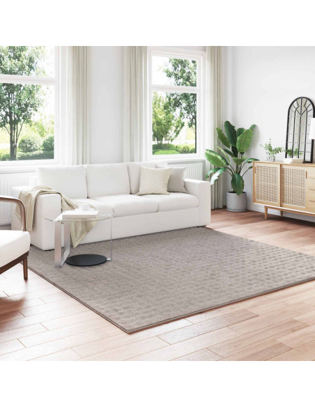 Tappeti per area Quadrato HUARTE Sabbia 240 x 240 cm Poliestere