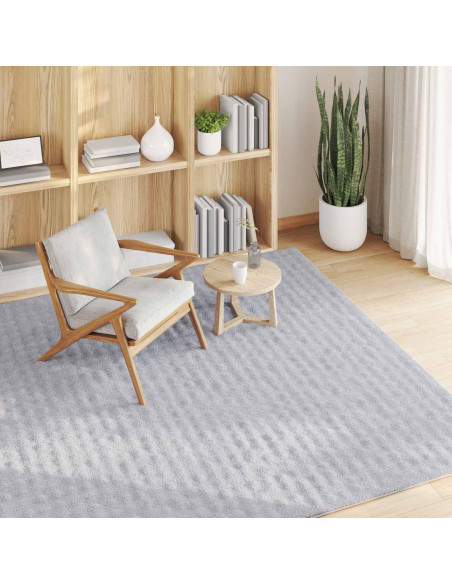 Tappeti per area Quadrato HUARTE Grigio 120 x 120 cm Poliestere