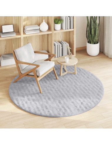 Tappeti per area Rotondo HUARTE Grigio Ø 120 CM Poliestere