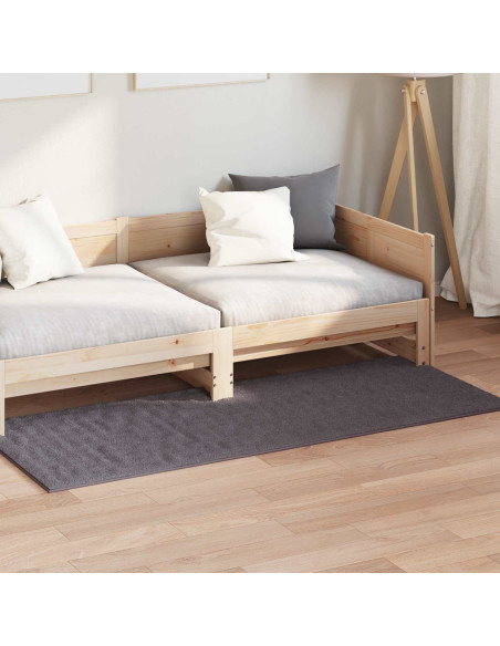 Tappeti per area HUARTE Antracite 200 x 80 cm Poliestere