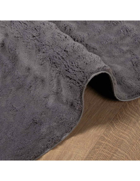 Tappeti per area HUARTE Antracite 200 x 80 cm Poliestere
