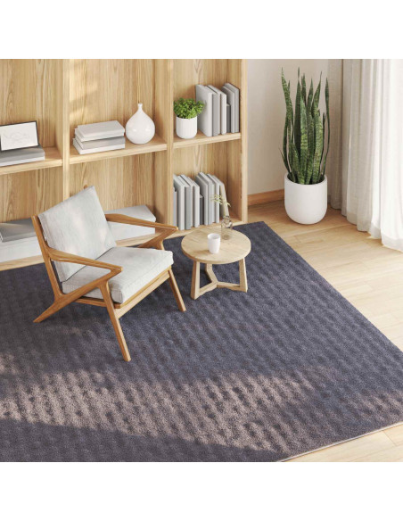 Tappeti per area HUARTE Antracite 200 x 200 cm Poliestere