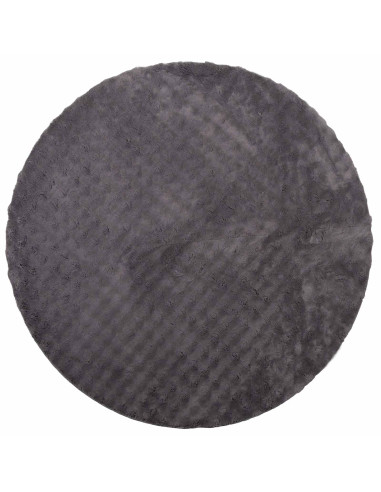 Tappeti per area Rotondo HUARTE Antracite Ø 160 CM Poliestere