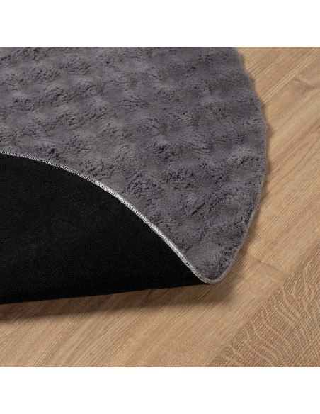 Tappeti per area Rotondo HUARTE Antracite Ø 160 CM Poliestere