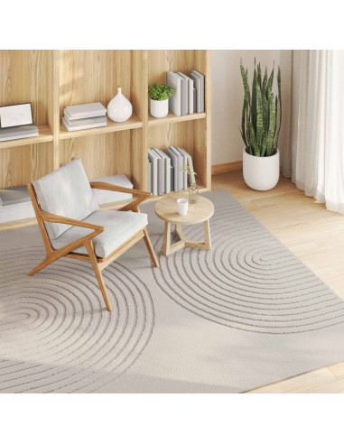 Tappeti per area Quadrato HUARTE Crema 120 x 120 cm Poliestere