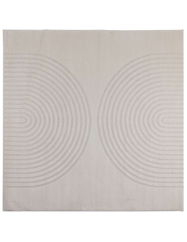 Tappeti per area Quadrato HUARTE Crema 240 x 240 cm Poliestere