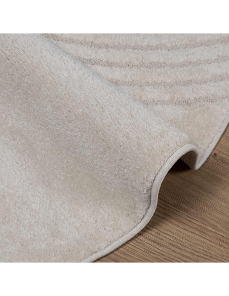 Tappeti per area Rotondo HUARTE Crema Ø 120 CM Poliestere