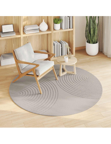 Tappeti per area Rotondo HUARTE Crema Ø 160 CM Poliestere