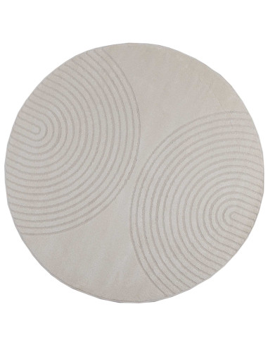Tappeti per area Rotondo HUARTE Crema Ø 200 CM Poliestere
