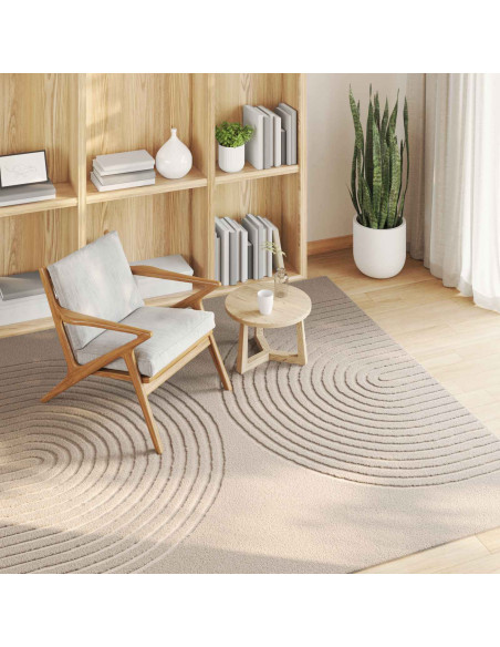 Tappeti per area Quadrato HUARTE Beige 200 x 200 cm Poliestere