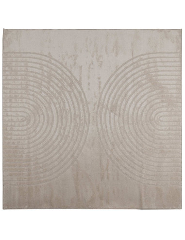 Tappeti per area Quadrato HUARTE Beige 240 x 240 cm Poliestere
