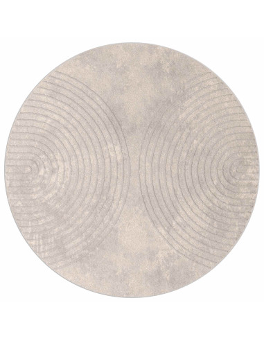 Tappeti per area Rotondo HUARTE Beige Ø 120 CM Poliestere