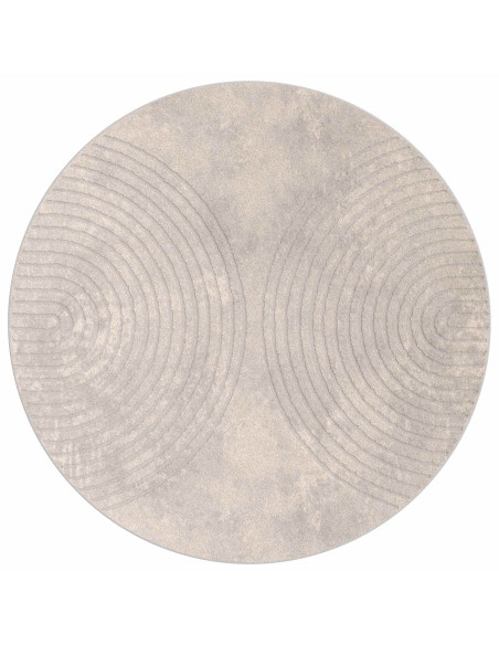 Tappeti per area Rotondo HUARTE Beige Ø 160 CM Poliestere
