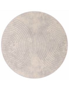 Tappeti per area Rotondo HUARTE Beige Ø 200 CM Poliestere 2