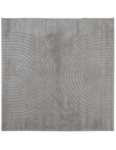 Tappeti per area Quadrato HUARTE Grigio 120 x 120 cm Poliestere 2