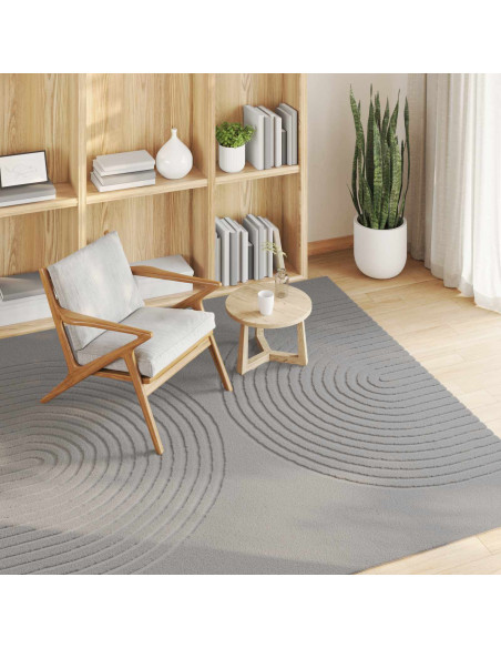 Tappeti per area Quadrato HUARTE Grigio 200 x 200 cm Poliestere