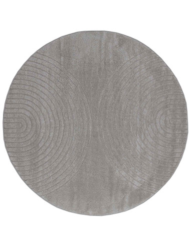 Tappeti per area Rotondo HUARTE Grigio Ø 120 CM Poliestere
