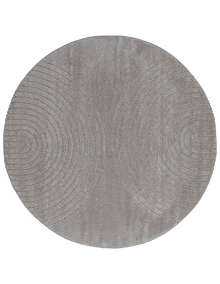 Tappeti per area Rotondo HUARTE Grigio Ø 120 CM Poliestere