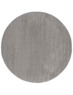 Tappeti per area Rotondo HUARTE Grigio Ø 160 CM Poliestere 2