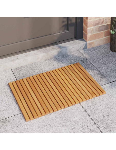 Tappeto da bagno Tinta unita Marrone 60 x 40 cm legno