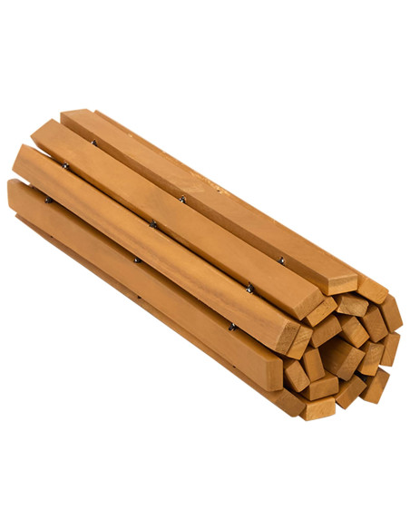 Tappeto da bagno Tinta unita Marrone 60 x 40 cm legno