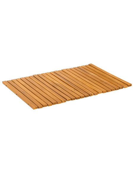 Tappeto da bagno Tinta unita Marrone 60 x 40 cm legno