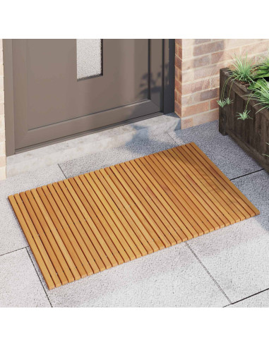 Tappeto da bagno Tinta unita Marrone 100 x 60 cm legno