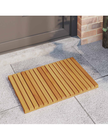 Tappeto da bagno Tinta unita Marrone 60 x 40 cm legno