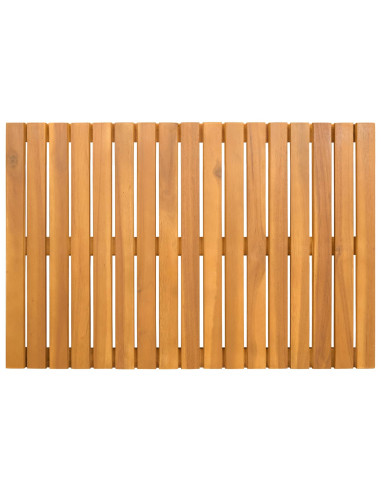 Tappeto da bagno Tinta unita Marrone 60 x 40 cm legno