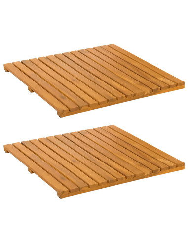 Tappeto da bagno Tinta unita Marrone 50 x 50 cm legno