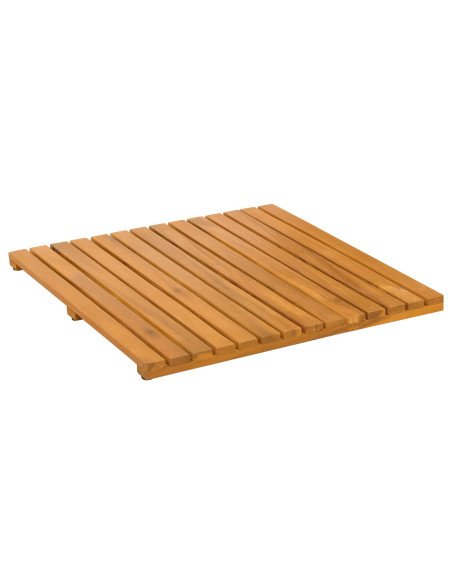 Tappeto da bagno Tinta unita Marrone 50 x 50 cm legno