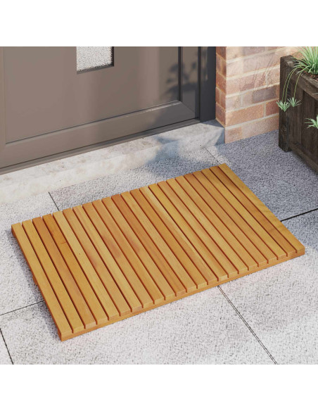 Tappeto da bagno Tinta unita Marrone 80 x 50 cm legno