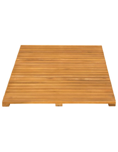 Tappeto da bagno Tinta unita Marrone 80 x 50 cm legno