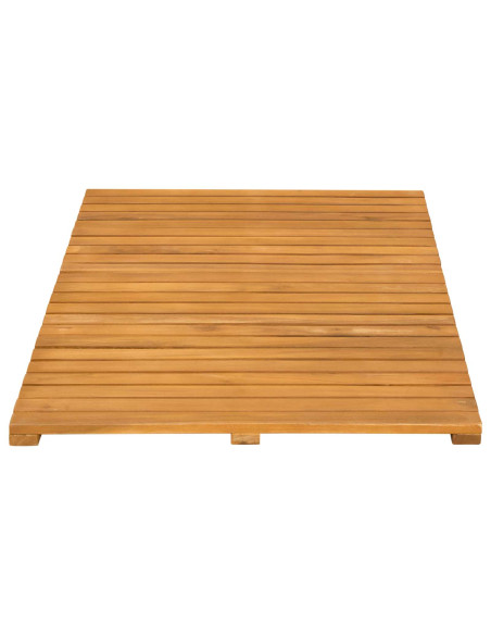 Tappeto da bagno Tinta unita Marrone 80 x 50 cm legno