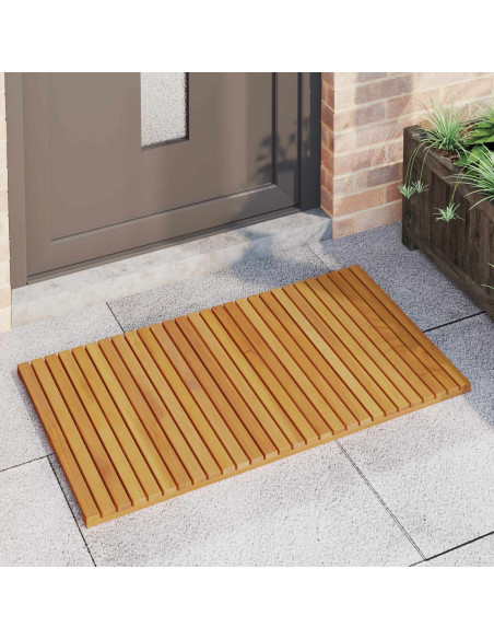 Tappeto da bagno Tinta unita Marrone 100 x 55 cm legno