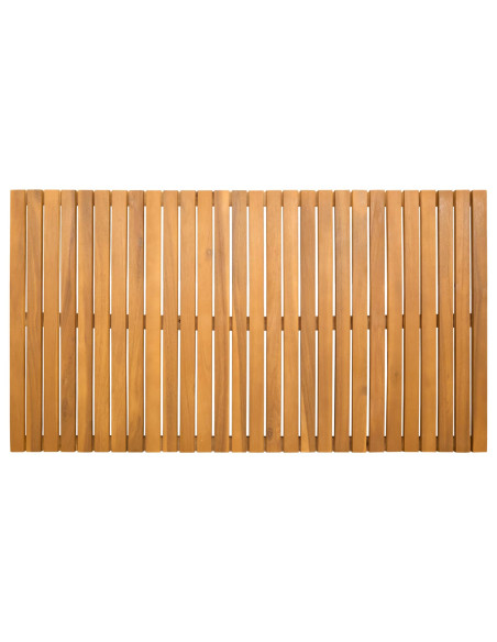 Tappeto da bagno Tinta unita Marrone 100 x 55 cm legno