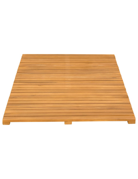 Tappeto da bagno Tinta unita Marrone 100 x 55 cm legno