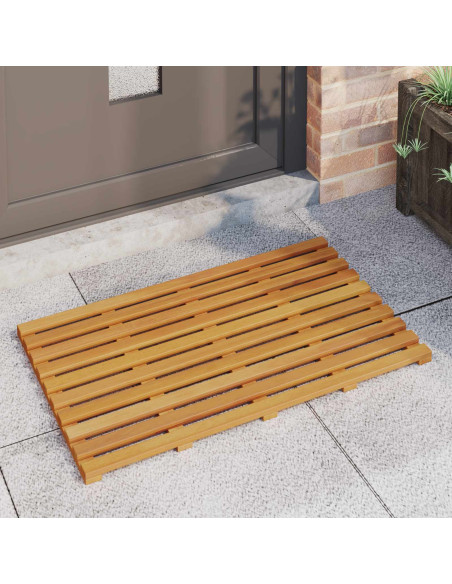 Tappeto da bagno Tinta unita Marrone 100 x 53 cm legno