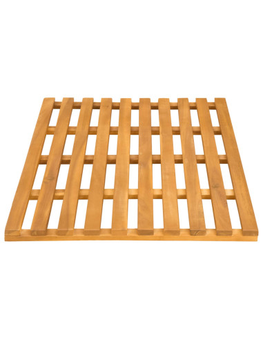 Tappeto da bagno Tinta unita Marrone 100 x 53 cm legno