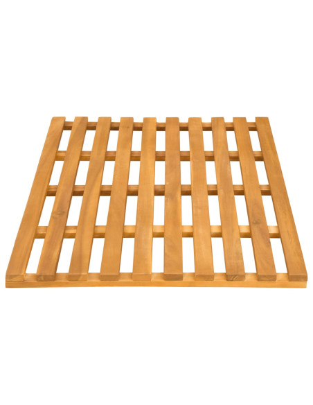 Tappeto da bagno Tinta unita Marrone 100 x 53 cm legno