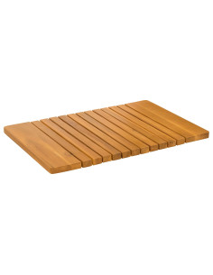 Tappeto da bagno Tinta unita Marrone 59 x 40 cm legno 2