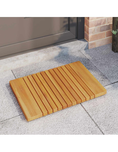 Tappeto da bagno Tinta unita Marrone 59 x 40 cm legno