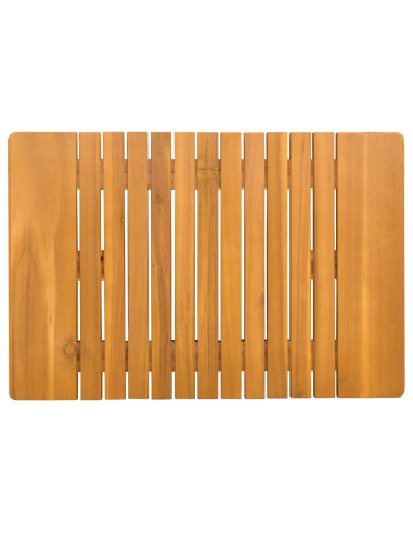 Tappeto da bagno Tinta unita Marrone 59 x 40 cm legno