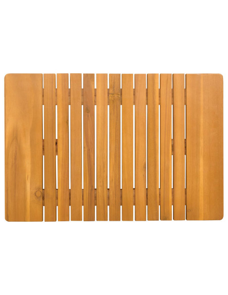 Tappeto da bagno Tinta unita Marrone 59 x 40 cm legno