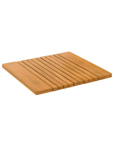 Tappeto da bagno Tinta unita Marrone 59 x 40 cm legno 2